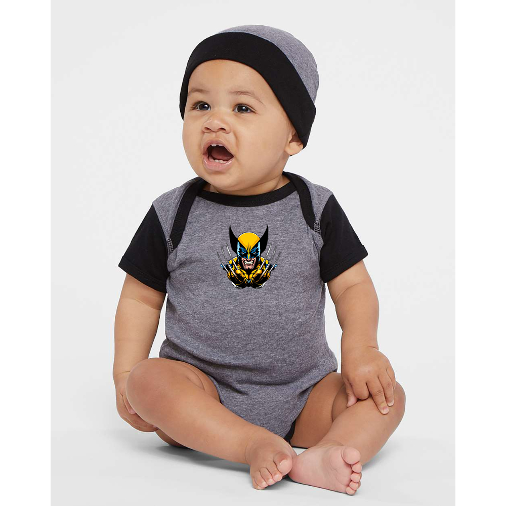 Wolverine 2025 Art   Rabbit Skins Infant Baby Rib Bodysuit